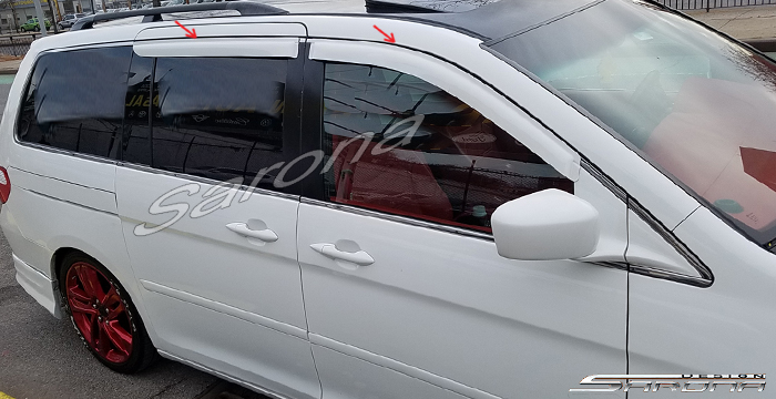 Custom Honda Odyssey  Mini Van Rain Visors (2011 - 2017) - $240.00 (Part #HD-002-RV)